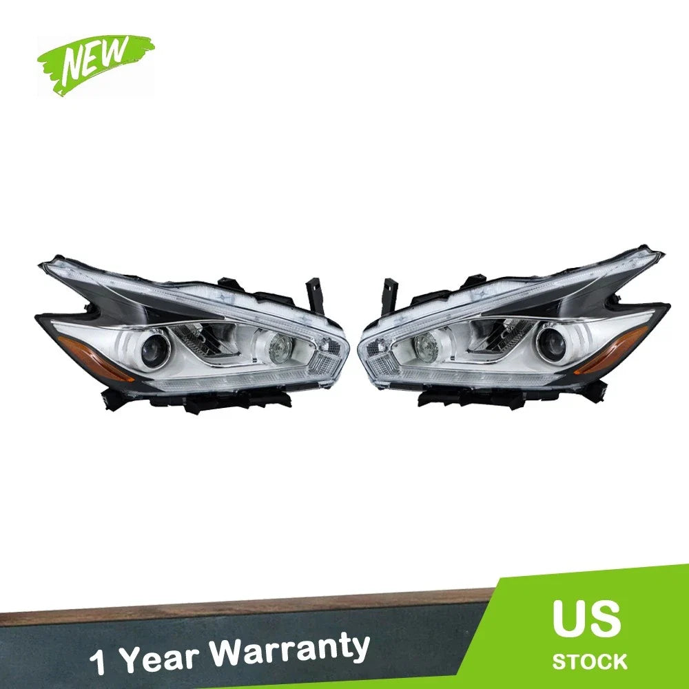 Pair of LED Projector Headlights for Nissan Murano (2015–2018)