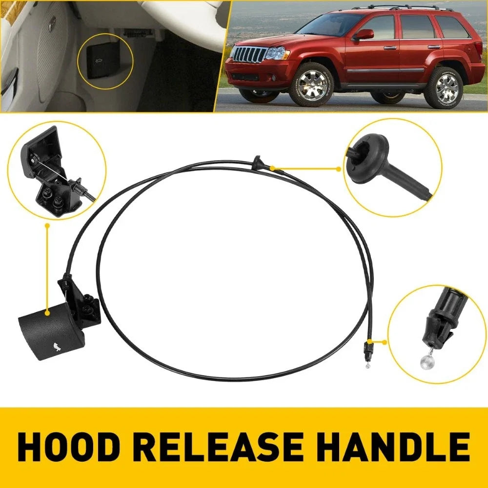 Hood Latch Release Cable for Grand Cherokee 2005-2010, Commander 2006-2010