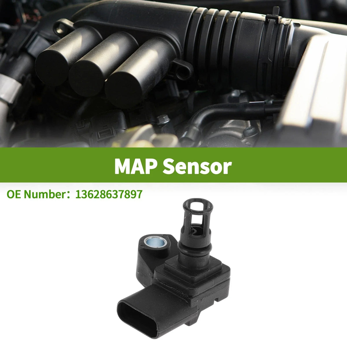 MAP Sensor for BMW 1 (F21) (2015–2019) No.13628637897