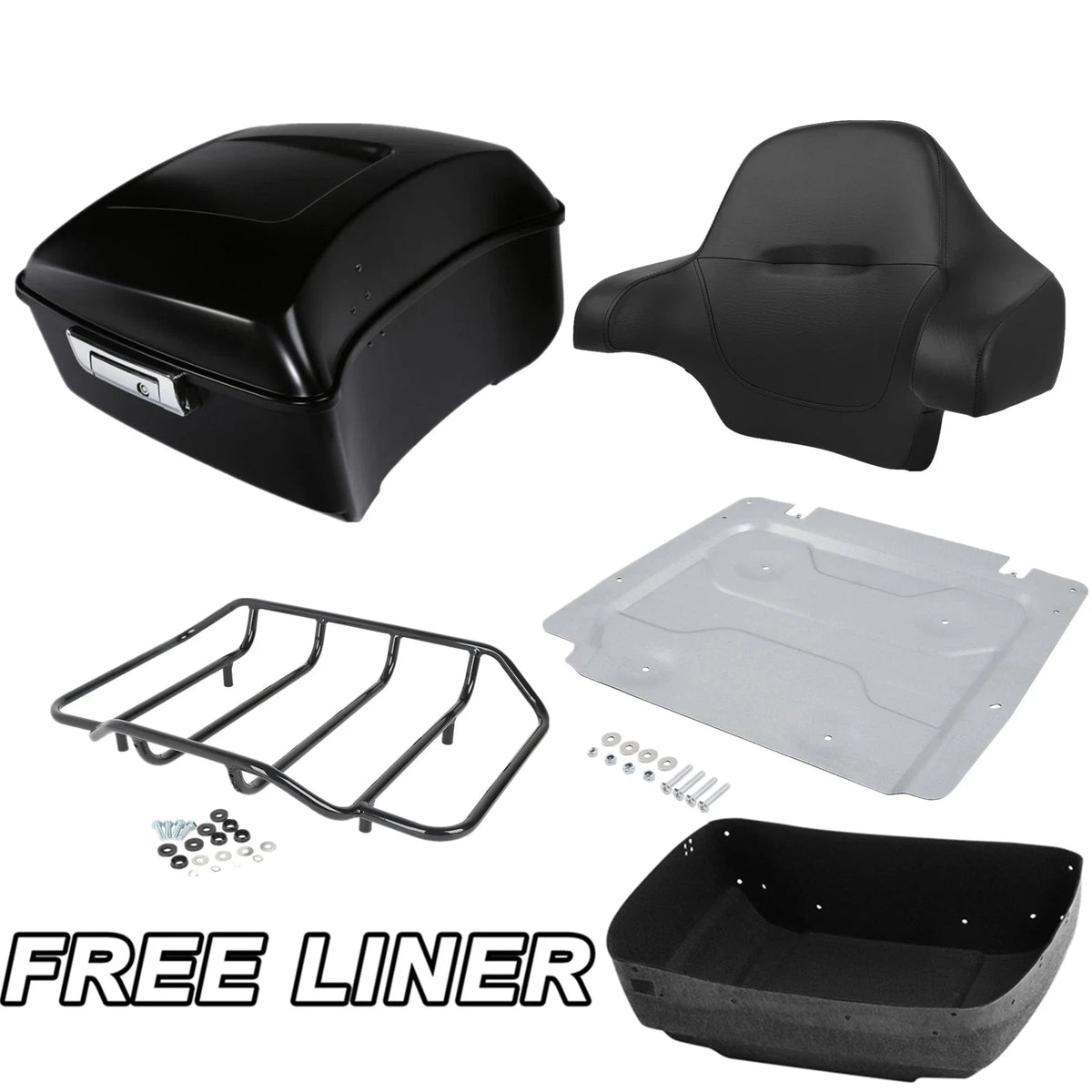 Luggage Rack Plate Backrest for Harley Electra Glide 2014 to 2025
