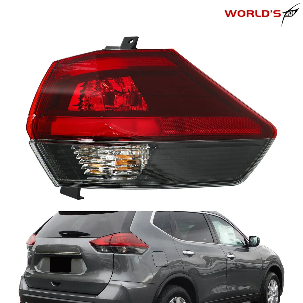 Tail Light Assembly for Nissan Rogue (2017–2019) Rear Outer Passenger Side