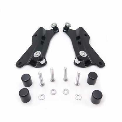 4-Point Docking Kit w/ Covers for Harley Touring (2014-2019) - Gloss Black