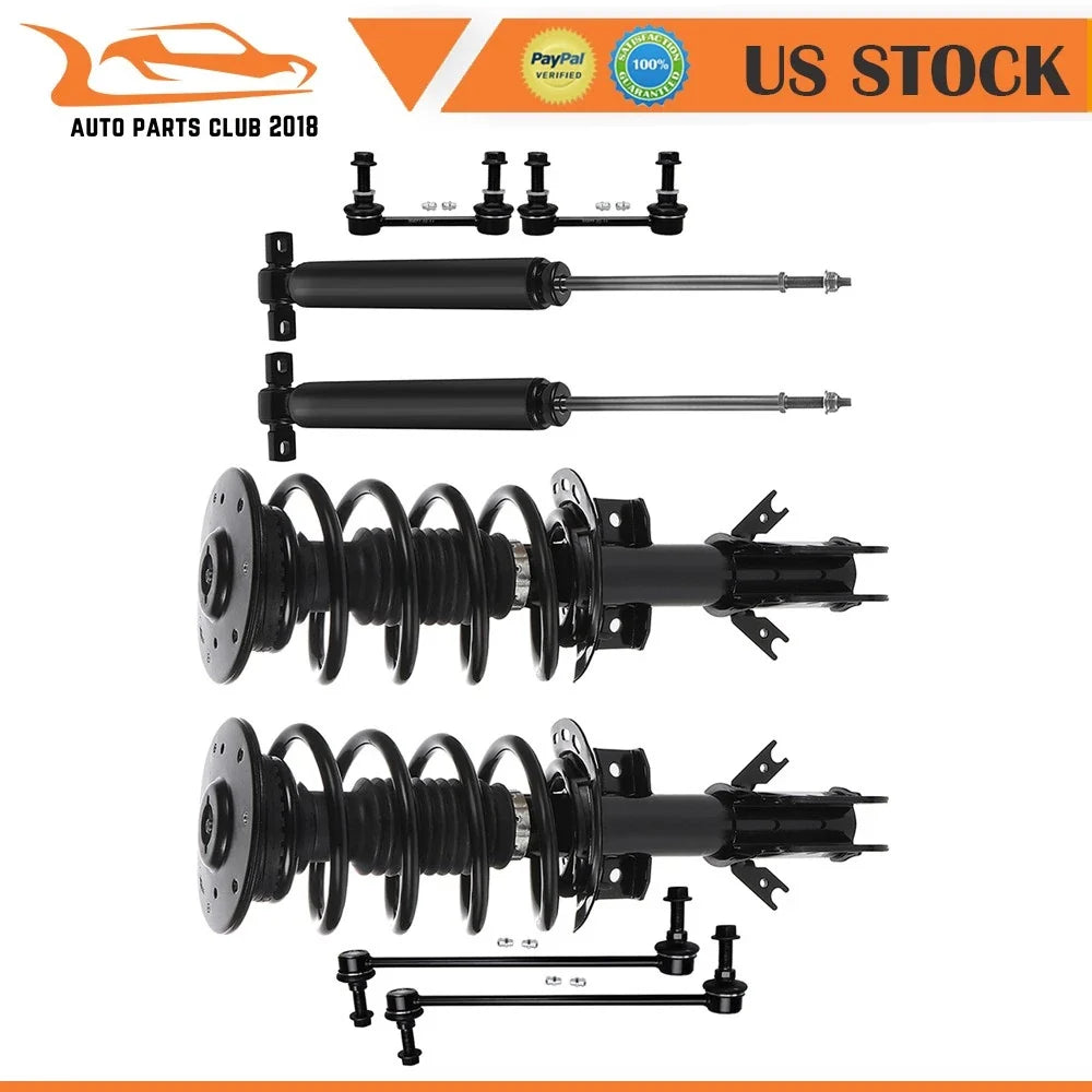 Strut & Shock Set for Ford Fusion (2013-2018) w/Coil Spring & Sway Bars