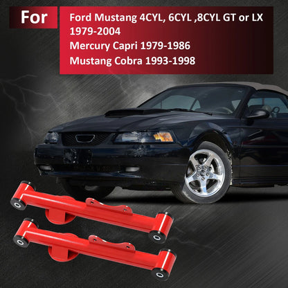 Rear Control Arms Tubular with Bushings for Ford Mustang 1979-2004