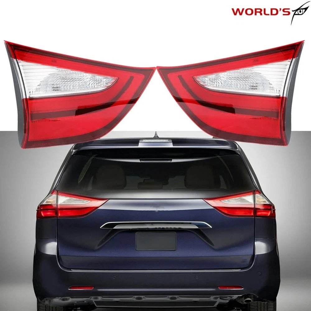 Set of 2 Inner Tail Light Lamp Assemblies for Toyota Sienna (2015–2020)