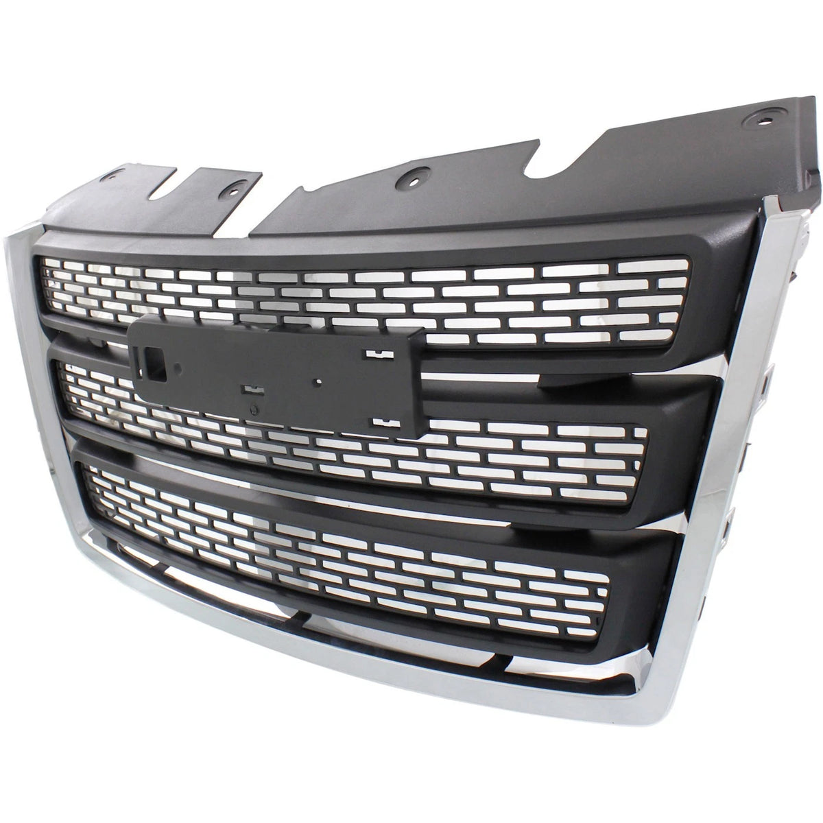 Grille Assembly for GMC Terrain (2010–2015) Black Shell, Chrome Molding