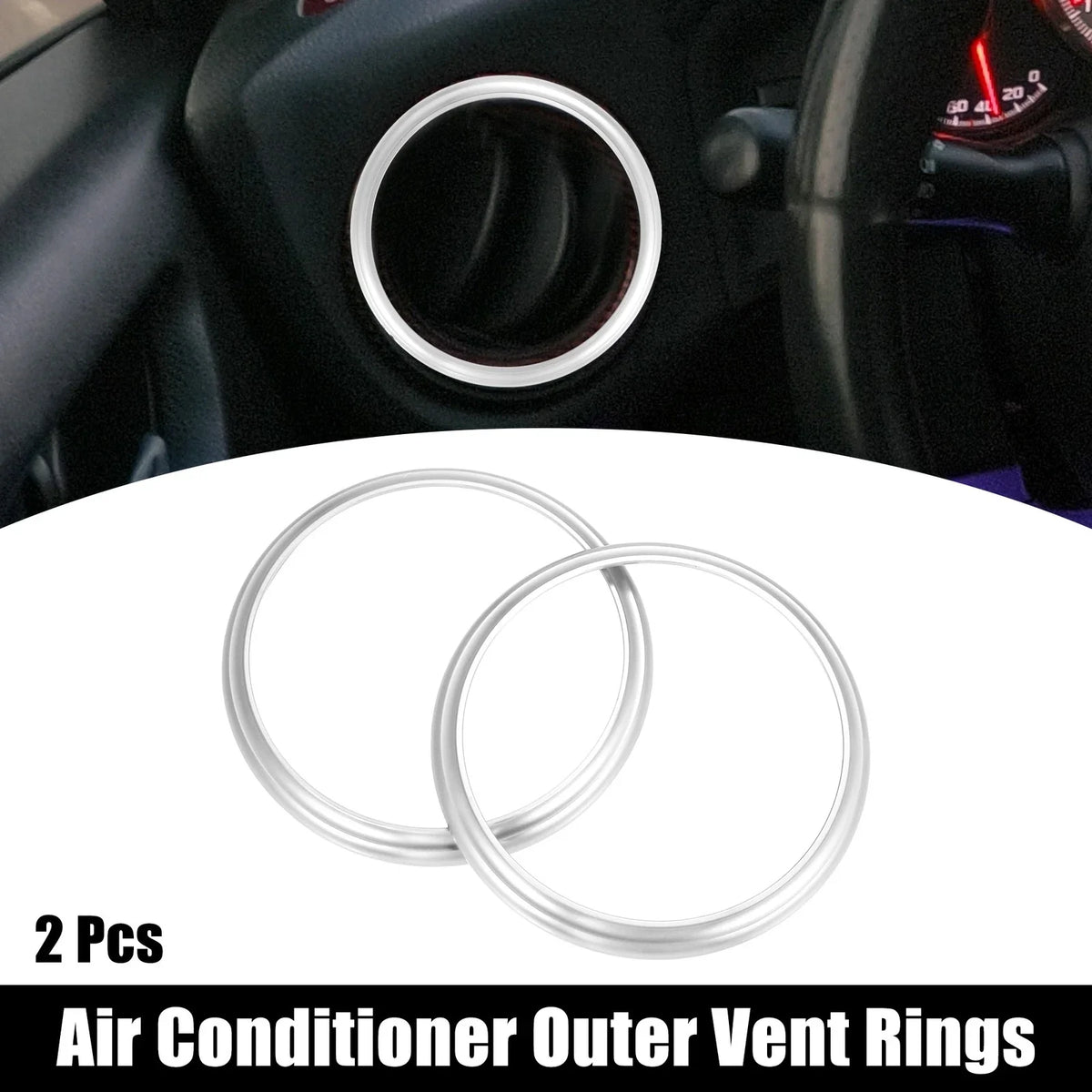 2 Pcs Air Conditioning Outer Vent Ring Trim for Toyota Subaru  703820036821
