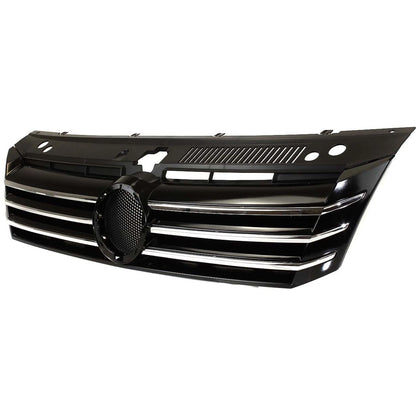 Grille for Volkswagen Passat (2012–2015) Painted Black Shell and Insert