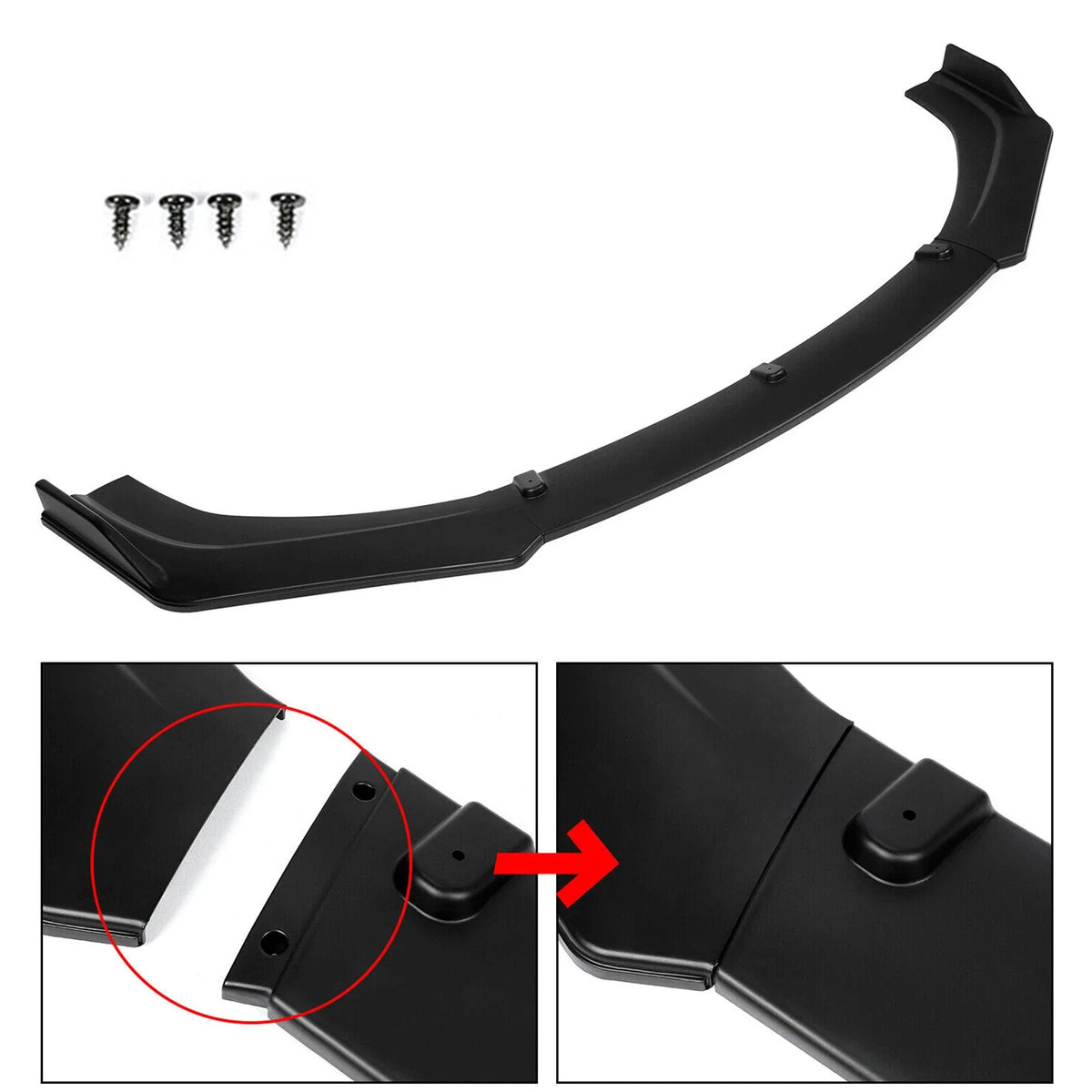 Front Bumper Lip Splitter Body Kit for Honda Civic Sedan (2016–2021)