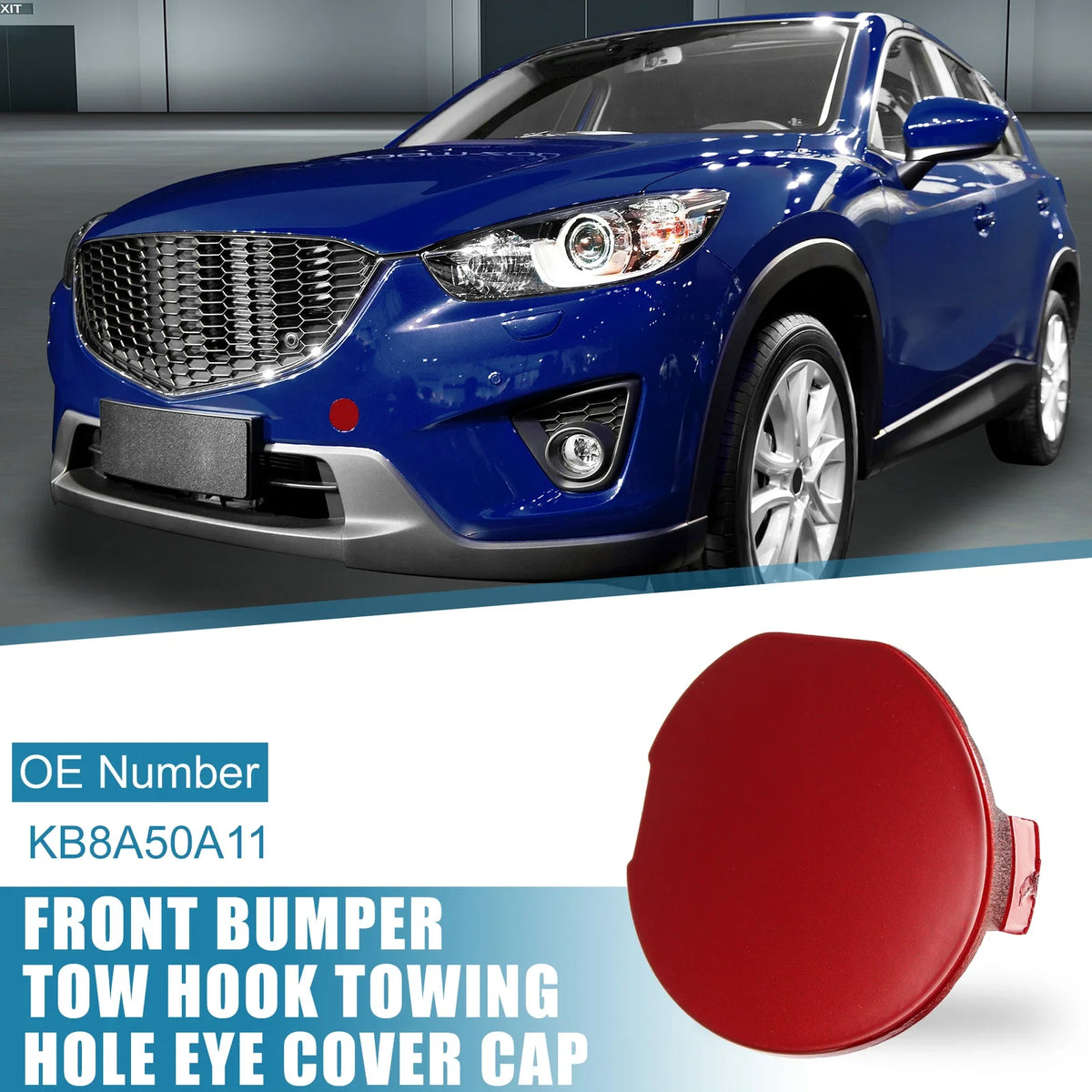 Tow Hook Cover for Mazda CX-5 (2017–2021) - Red