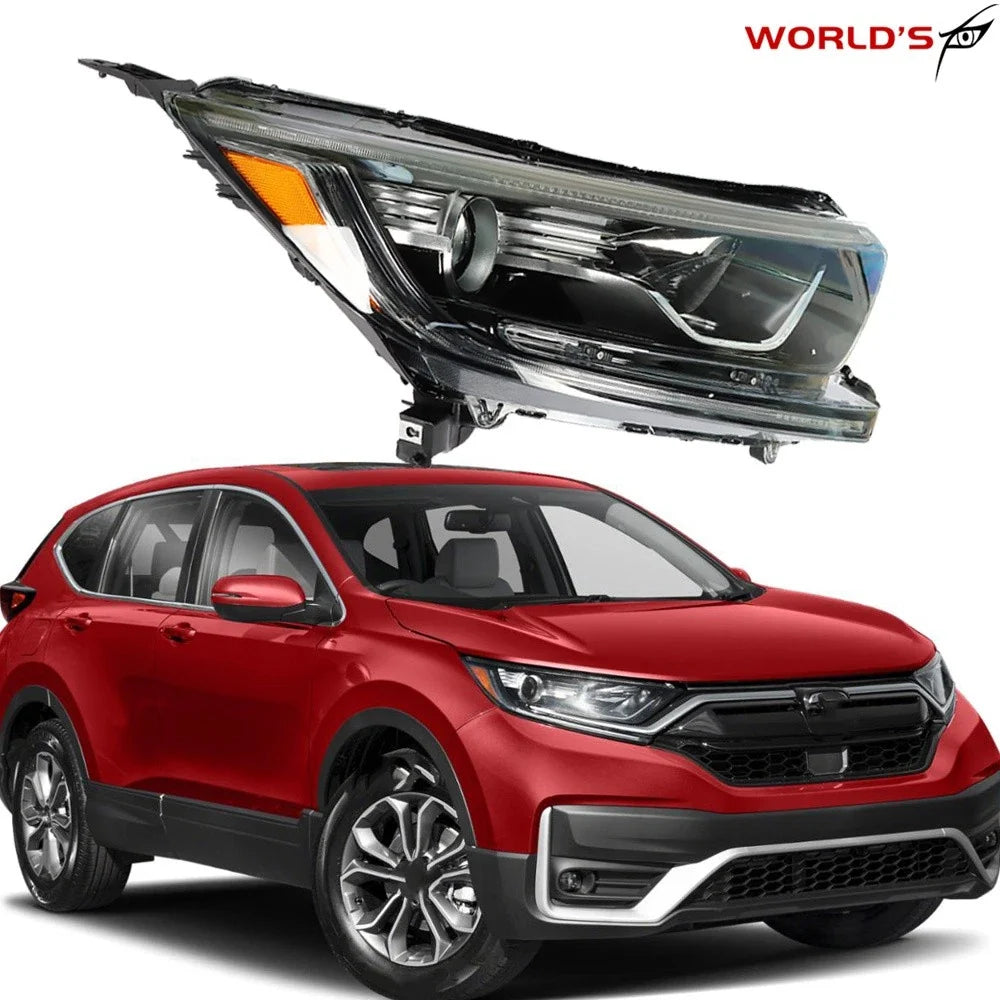 Headlight Halogen Black Housing for Honda CR-V (2017–2022)