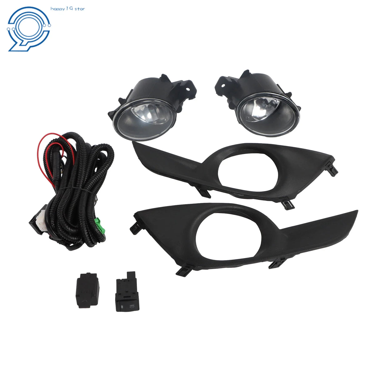 Clear Bumper Fog Lights Kit with Switch & Harness for Nissan Altima (2013–2015)