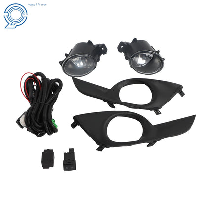 Clear Bumper Fog Lights Kit with Switch & Harness for Nissan Altima (2013–2015)