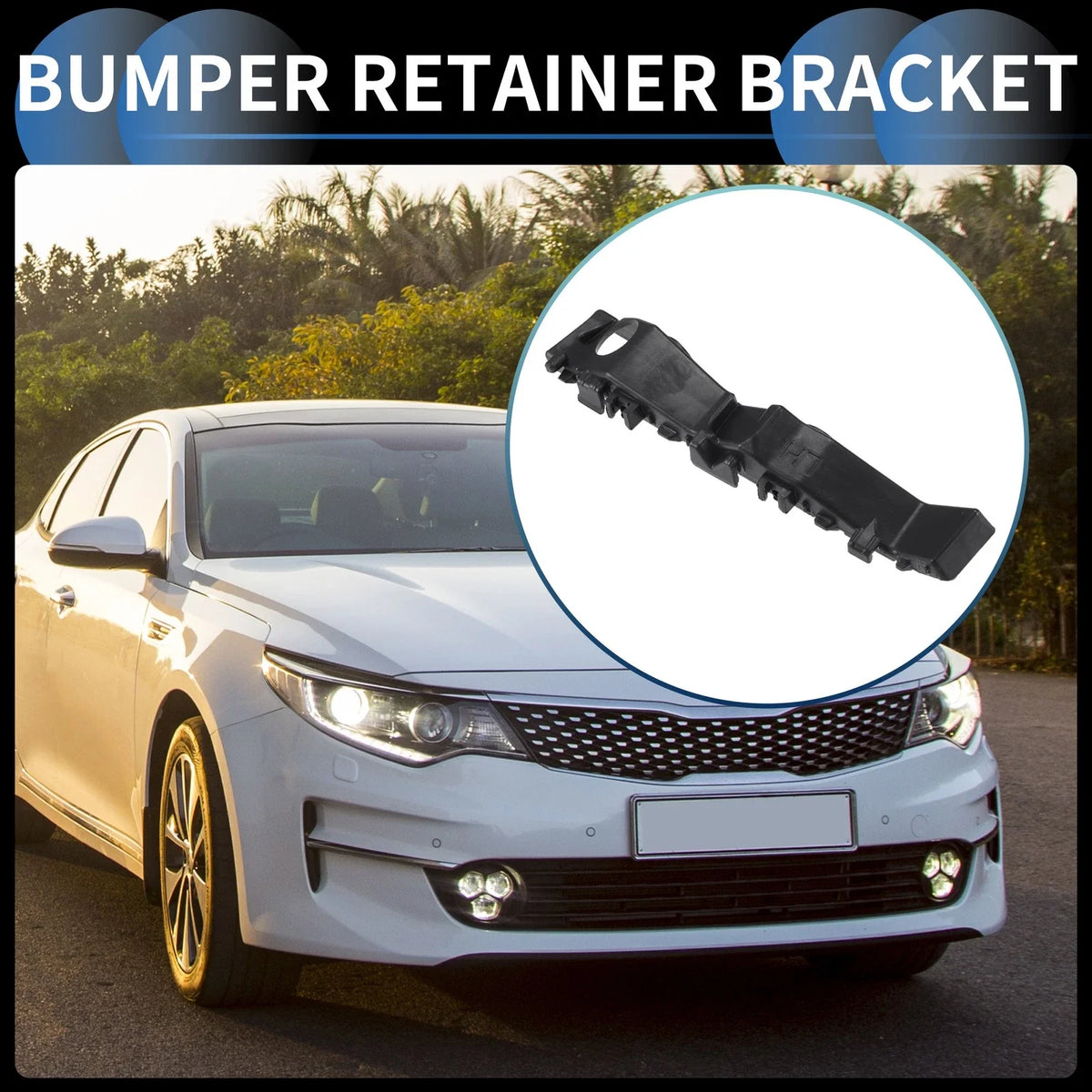 Left Front Bumper Retainer Bracket No. 86513D4000 for Kia Optima (2016–2020)