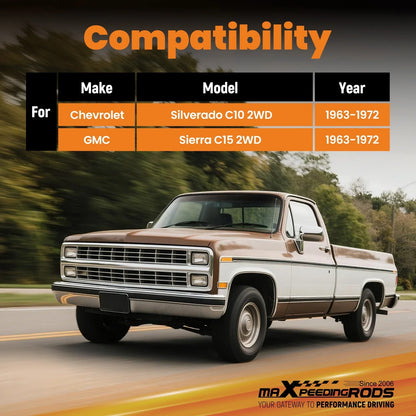 Drop Lowering Springs 6" Rear 3" Front for Chevy C10 GMC C15 63-72