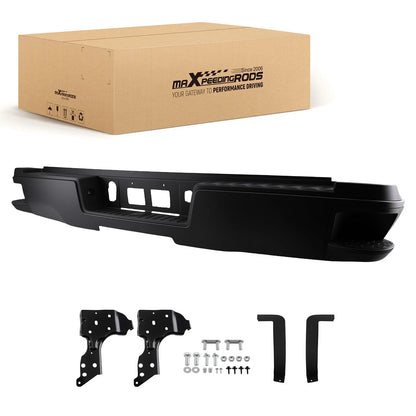 Black Steel Rear Bumper for Chevy Silverado 1500 (2014–2018) 11722504
