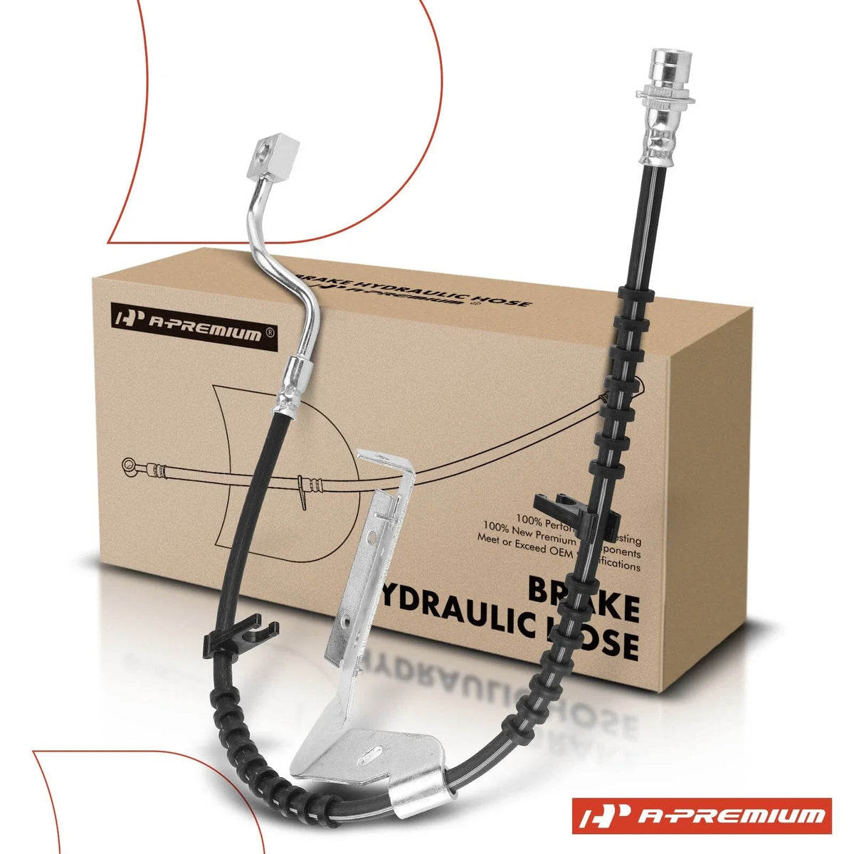 Front Right Brake Hydraulic Hose for F-250 F-350 F-450 Super Duty (2005–2023)