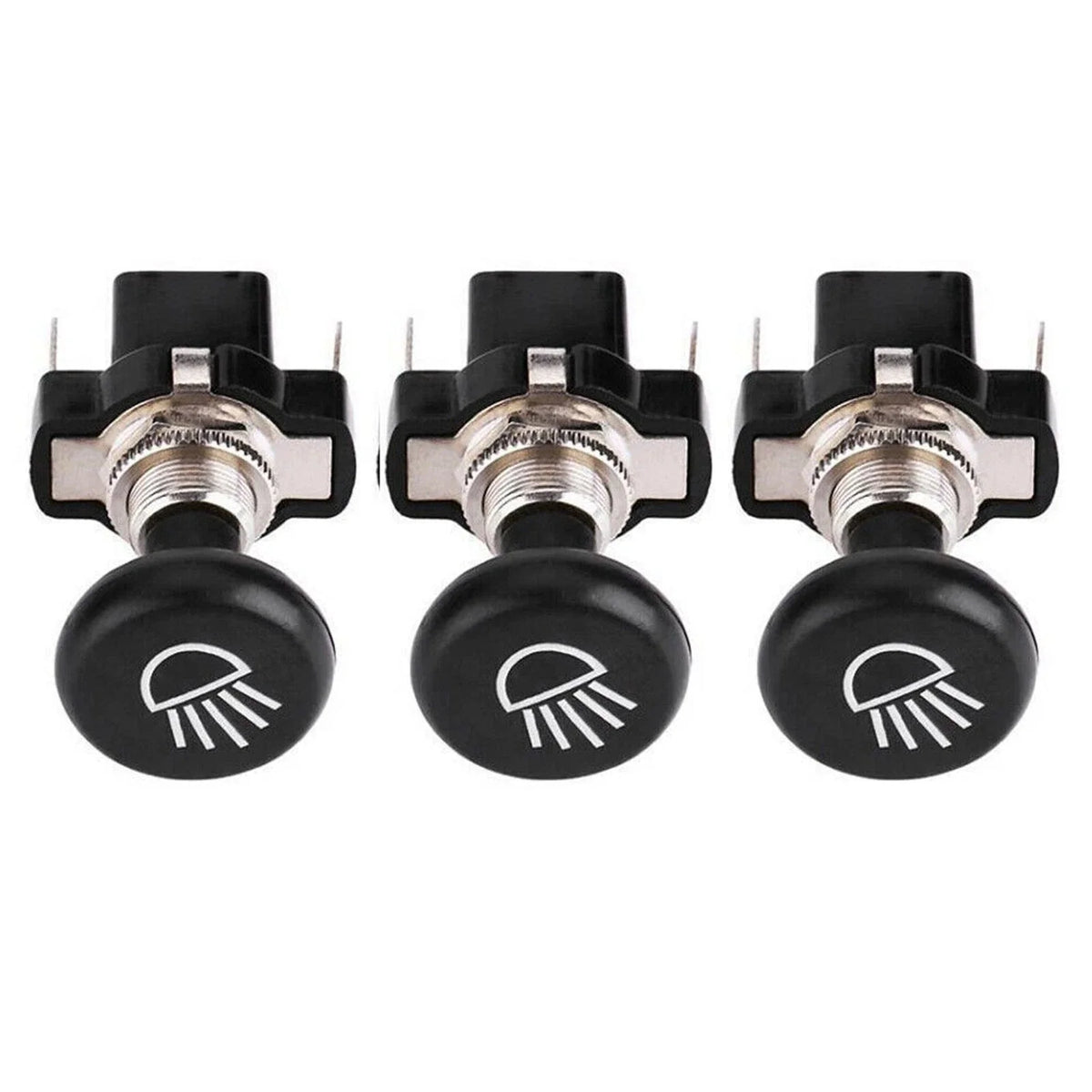 Headlight Switch Set (3X) for EZGO Club Car Golf Cart 12V