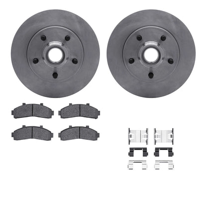 2X Disc Brake Rotor and Pad Kit for R1 Concepts WFWH1-54107 (Front)