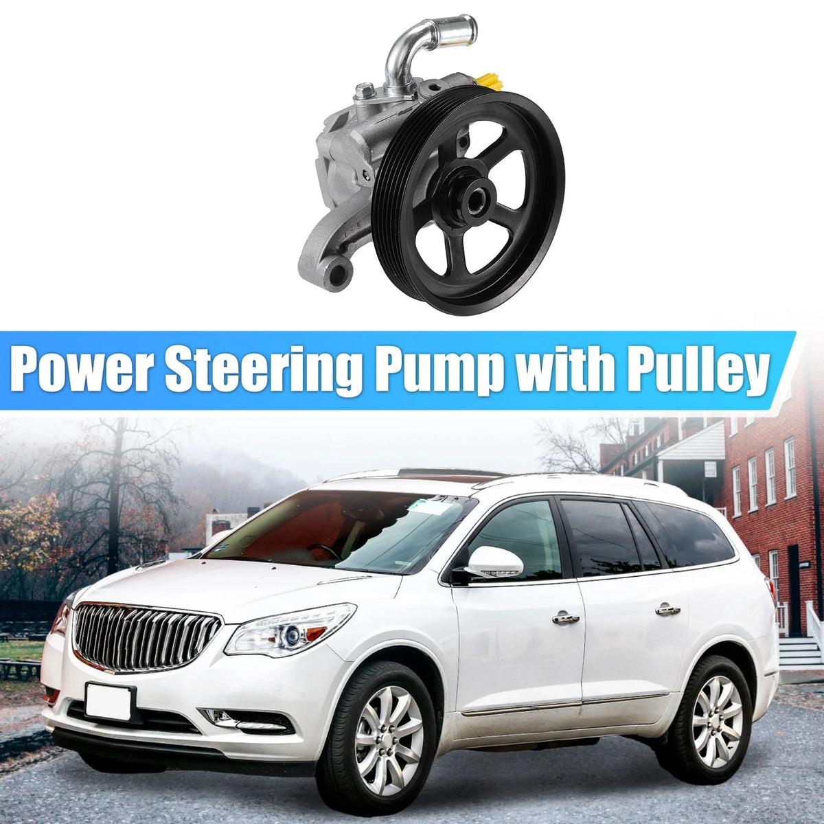 Power Steering Pump with Pulley 20954812 for Chevy Traverse (2009–2017)