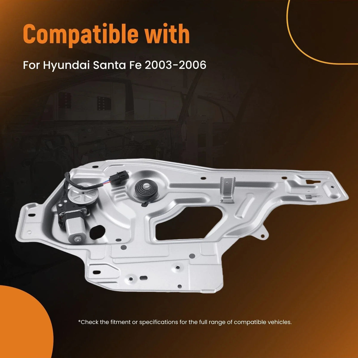 Front Left Window Regulator with Motor for Hyundai Santa Fe (2003-2006)
