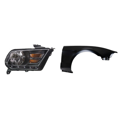 Headlight Passenger Right Side for Ford Mustang (2010–2014)