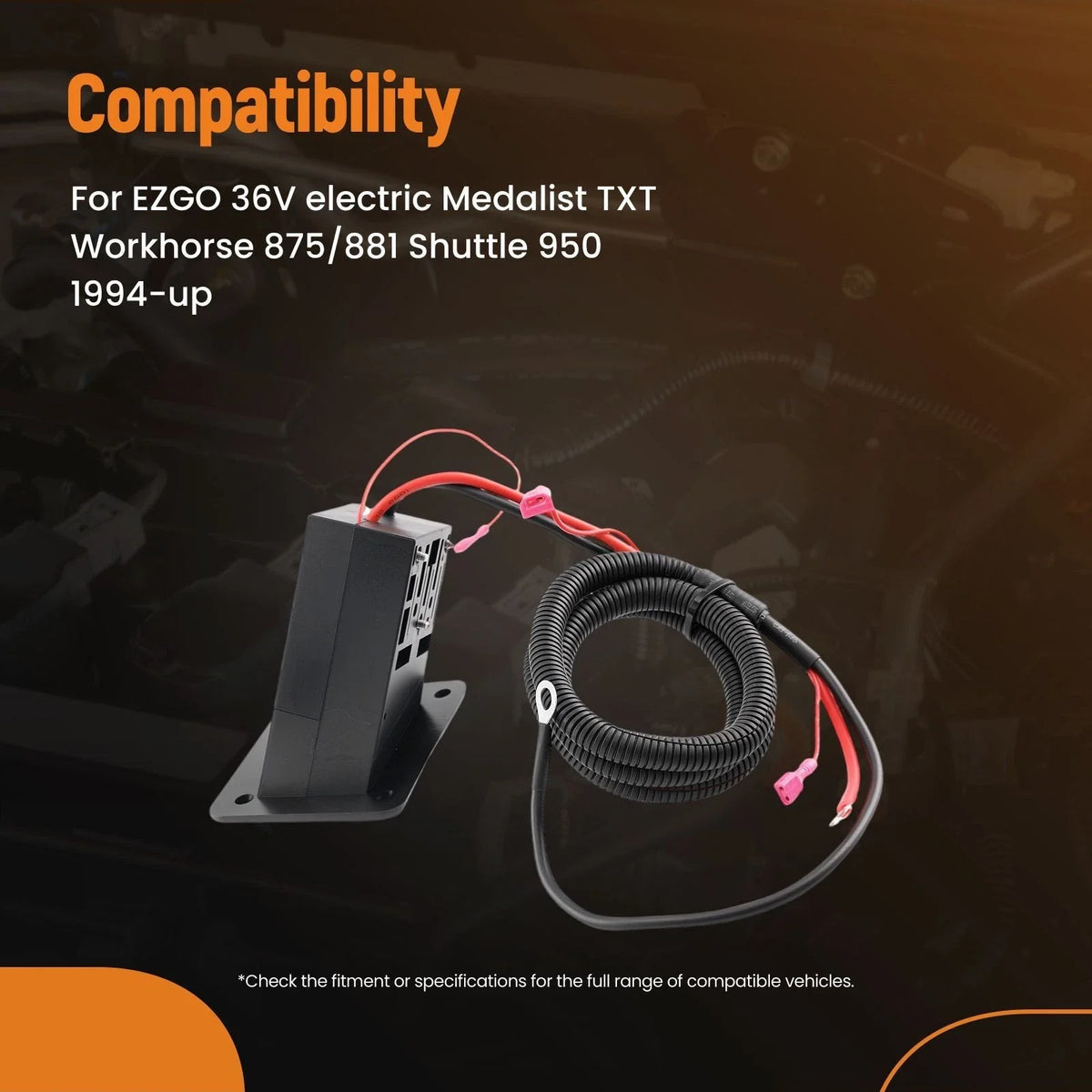 Charging Receptacle with Harness for Golf Cart EZGO TXT 2000-2023