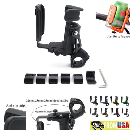 22-28mm Adjustable Handlebar Cup Holder for Motorcycle Bicycle