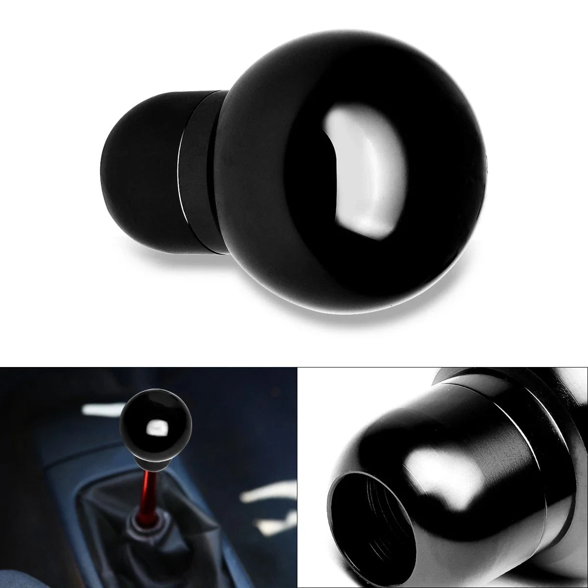 Shift Knob for MT Manual Transmission (70mm, Black)