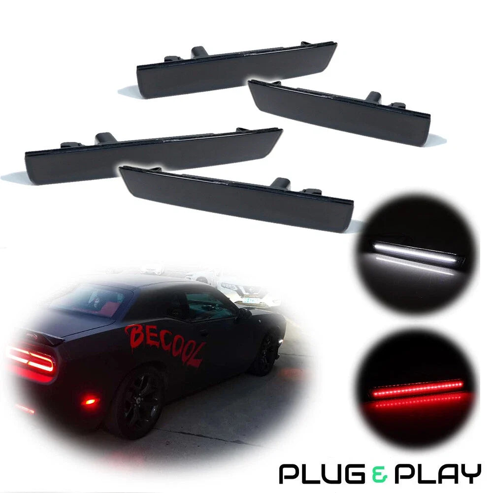 LED Front & Rear Side Marker Lights for Dodge Challenger (2015–2023)