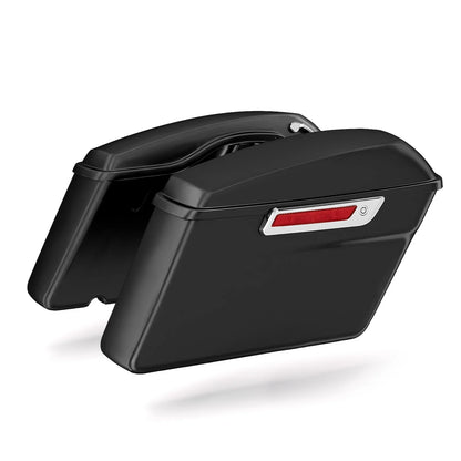 Hard Saddlebags with Bracket for Harley Fat Bob Dyna 2008–2017