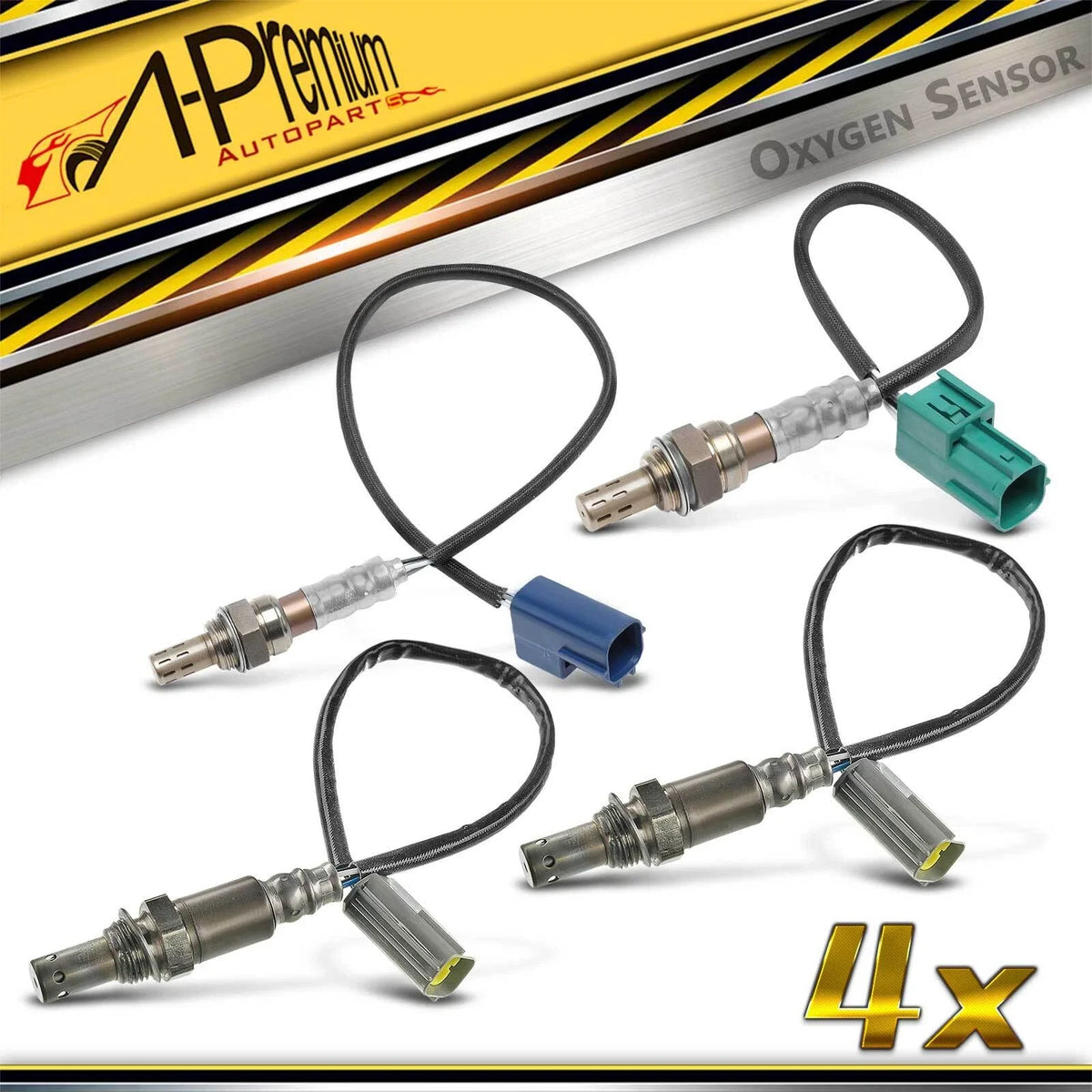 Set of 4 O2 Oxygen Sensors for Nissan Frontier (2011–2012)