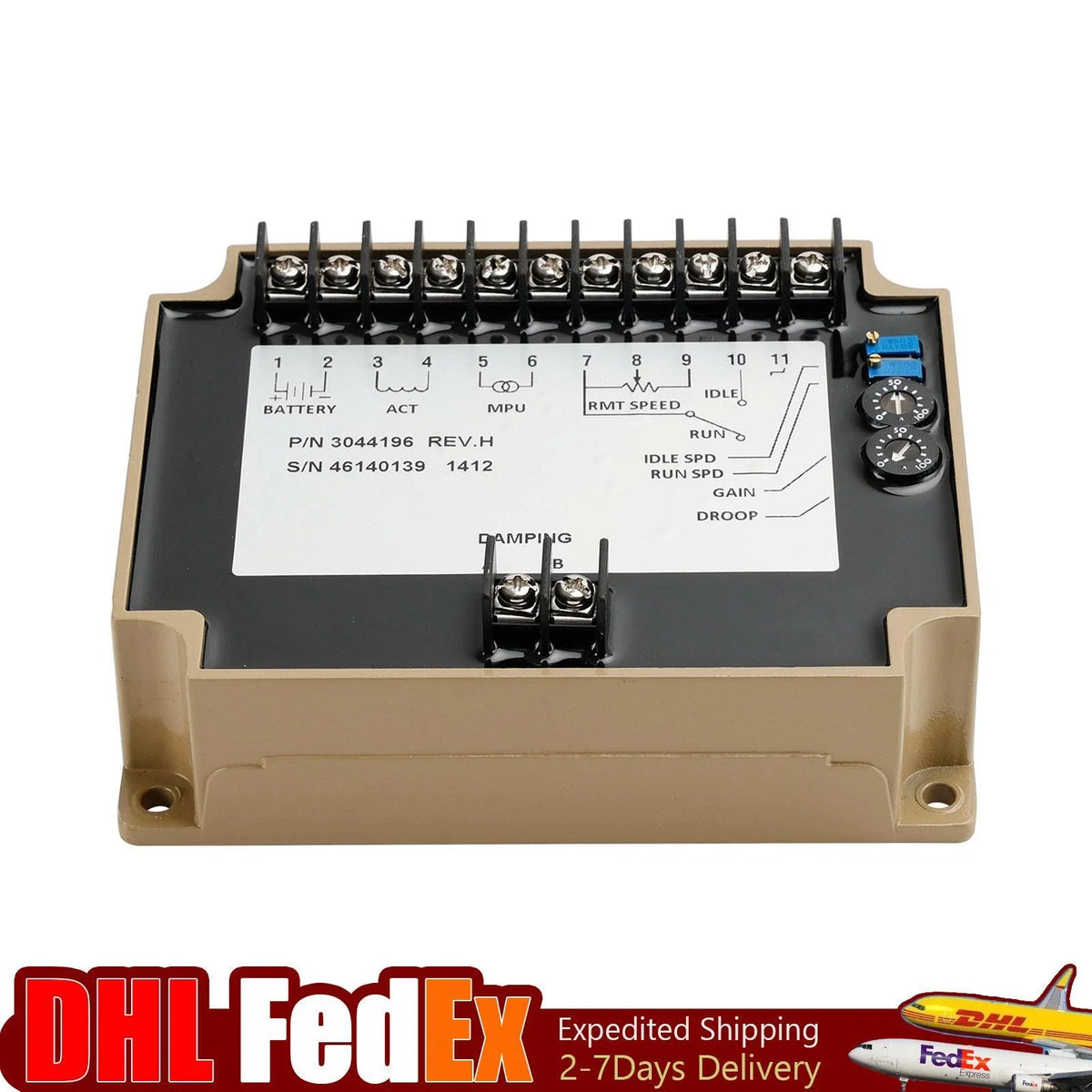 Electronic Speed Controller Governor for Cummins (12-24V) EFC 3044196 #2