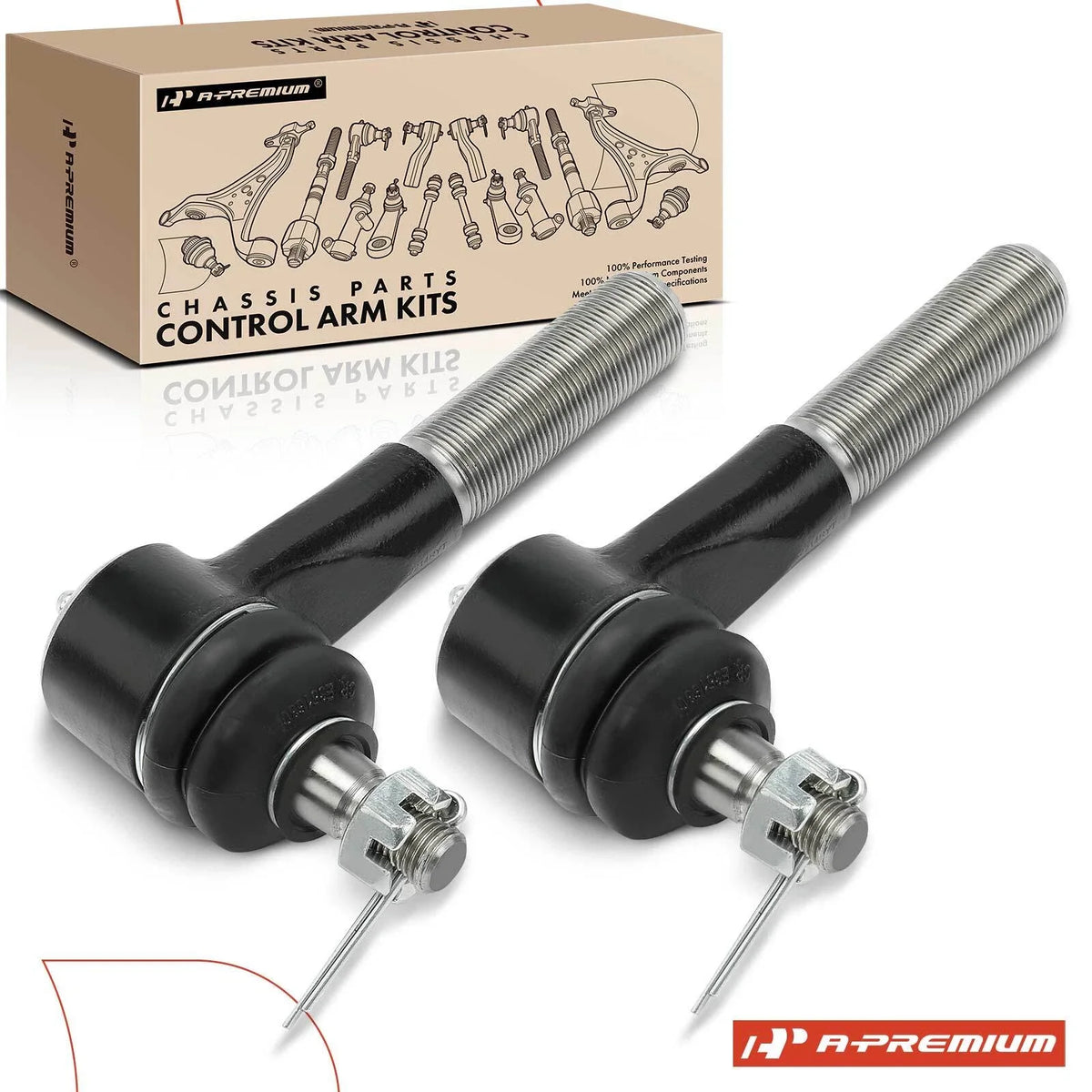 2X Front Outer Tie Rod Ends for Ford Explorer (1991–1994) Ranger (1983–1997)