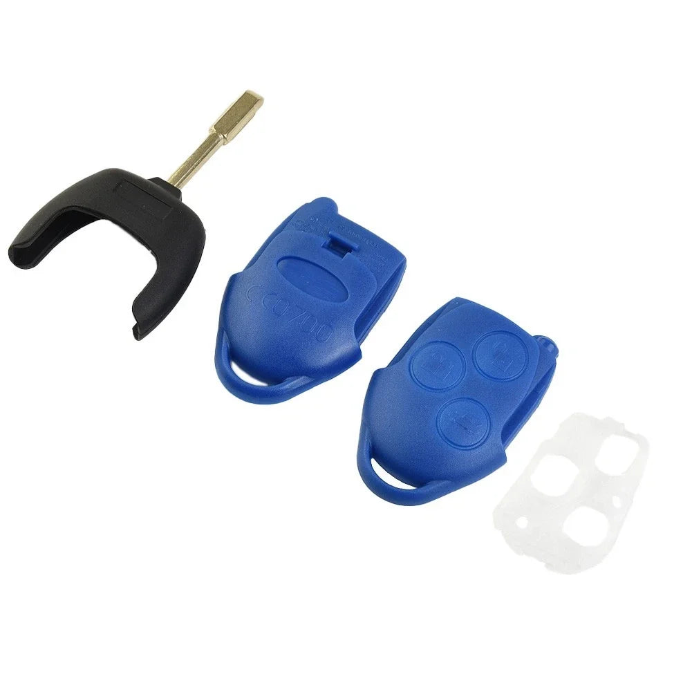3-Button Blue Key Shell for Ford Transit Connect MK7 (2006–2014)