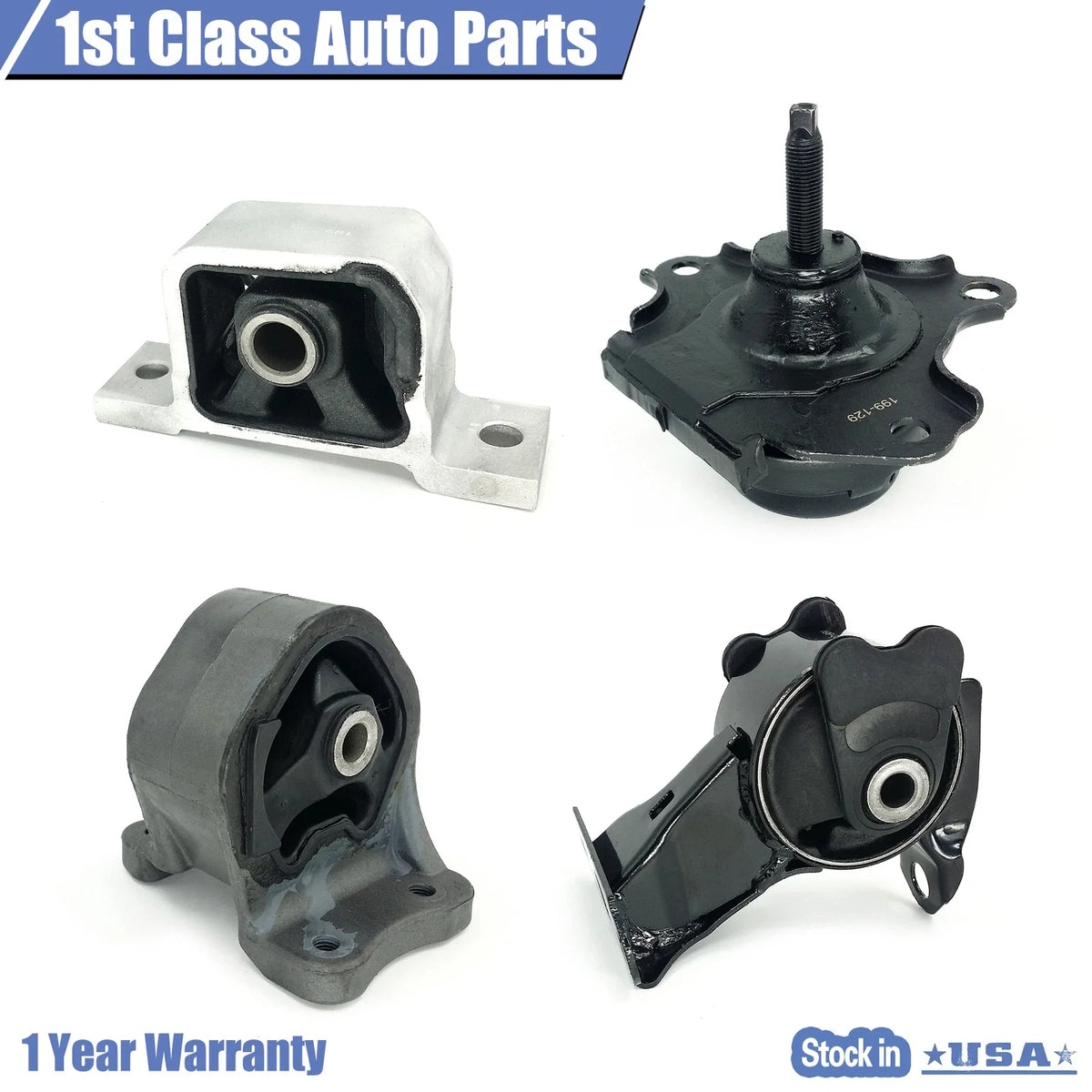 Set of 4 Engine Motor Mounts for Honda CR-V (2002–2006)
