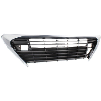 Bumper Grille for Lexus ES350 ES300h (2016–2018) Black Shell Gray Insert