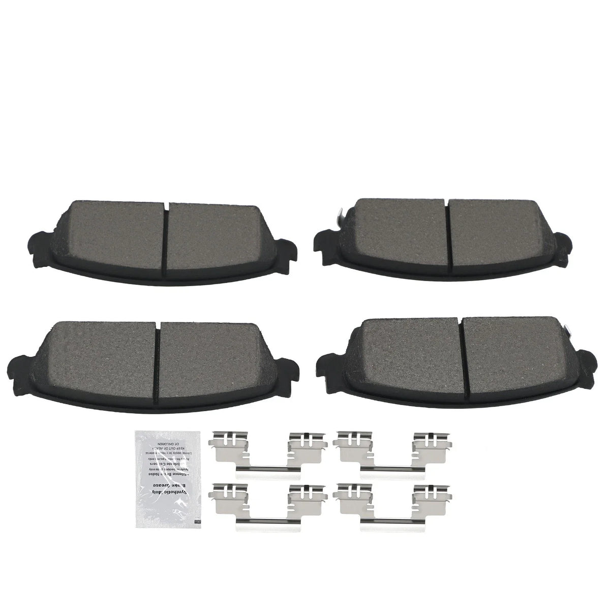 Rear Ceramic Brake Pads Kit for Chevrolet Avalanche GMC Sierra 1500 (2007–2013)