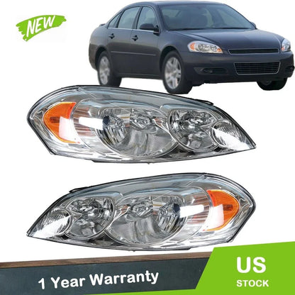 Headlights Set (2 Pieces) for Chevrolet Impala 2006-2016
