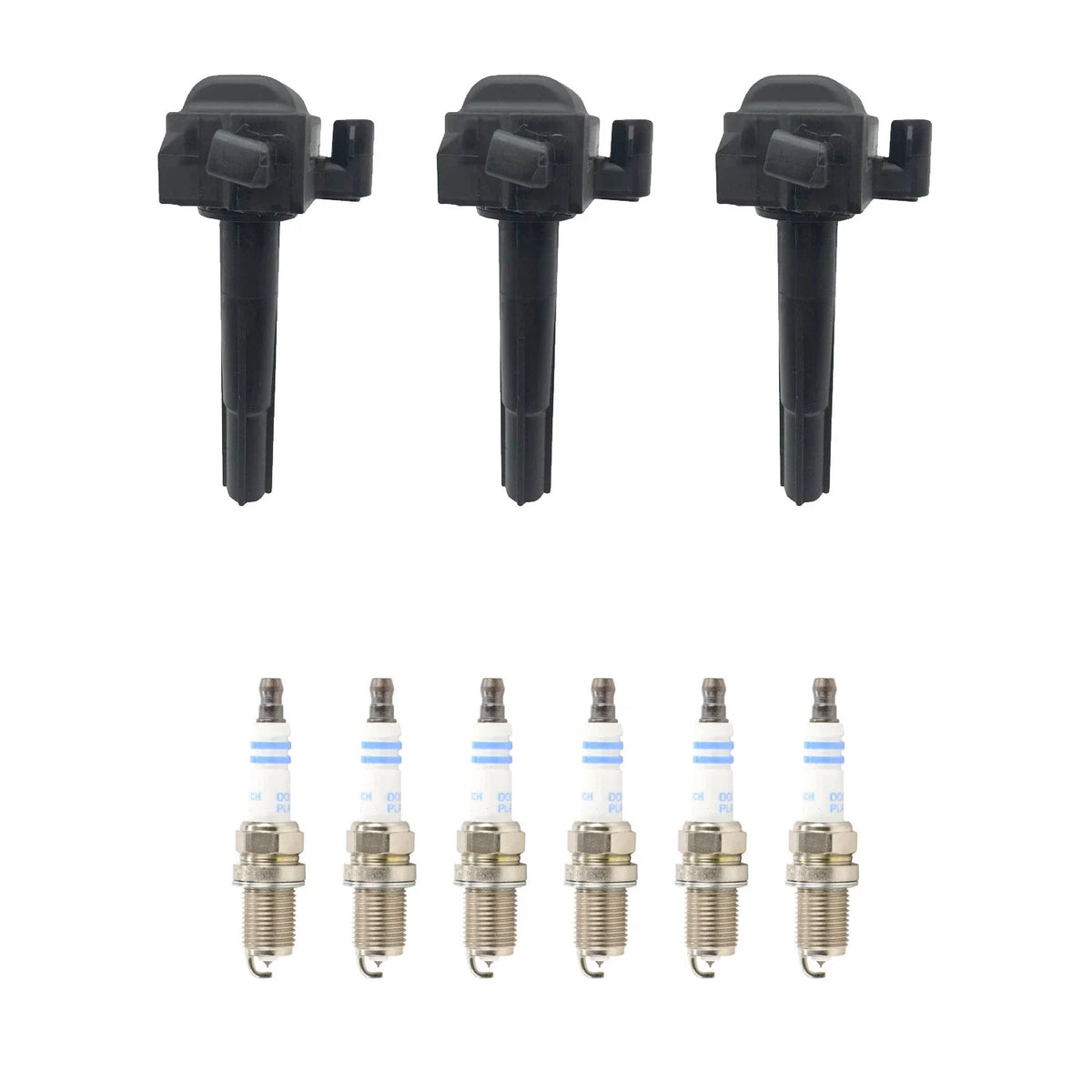 Set of 3 Ignition Coils & 6 Spark Plugs for Lexus ES300 (1992–2003)
