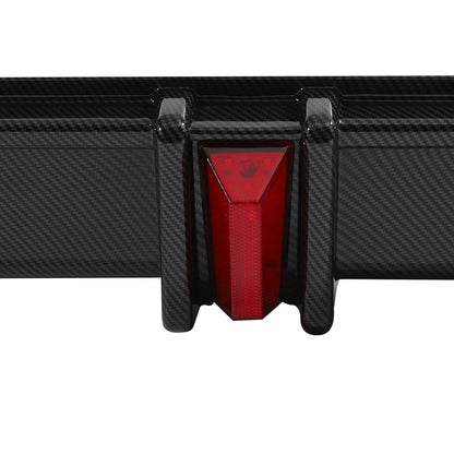 Rear Diffuser + Light in Carbon Fiber Print for Accord Sedan 2018-2022