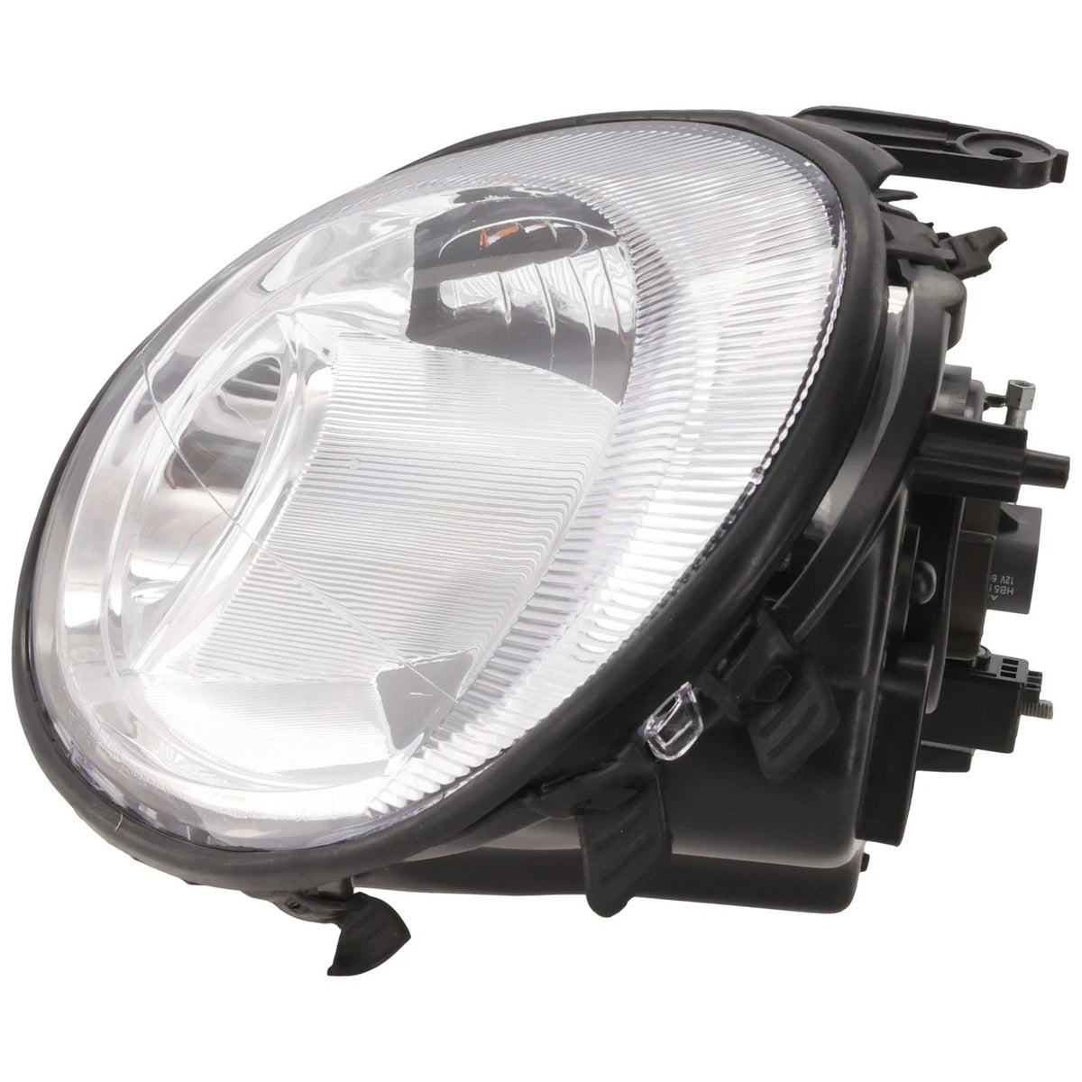 Halogen Headlight for Dodge Neon (2003–2005) Left Side Chrome Housing, Bulb