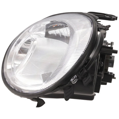 Halogen Headlight for Dodge Neon (2003–2005) Left Side Chrome Housing, Bulb