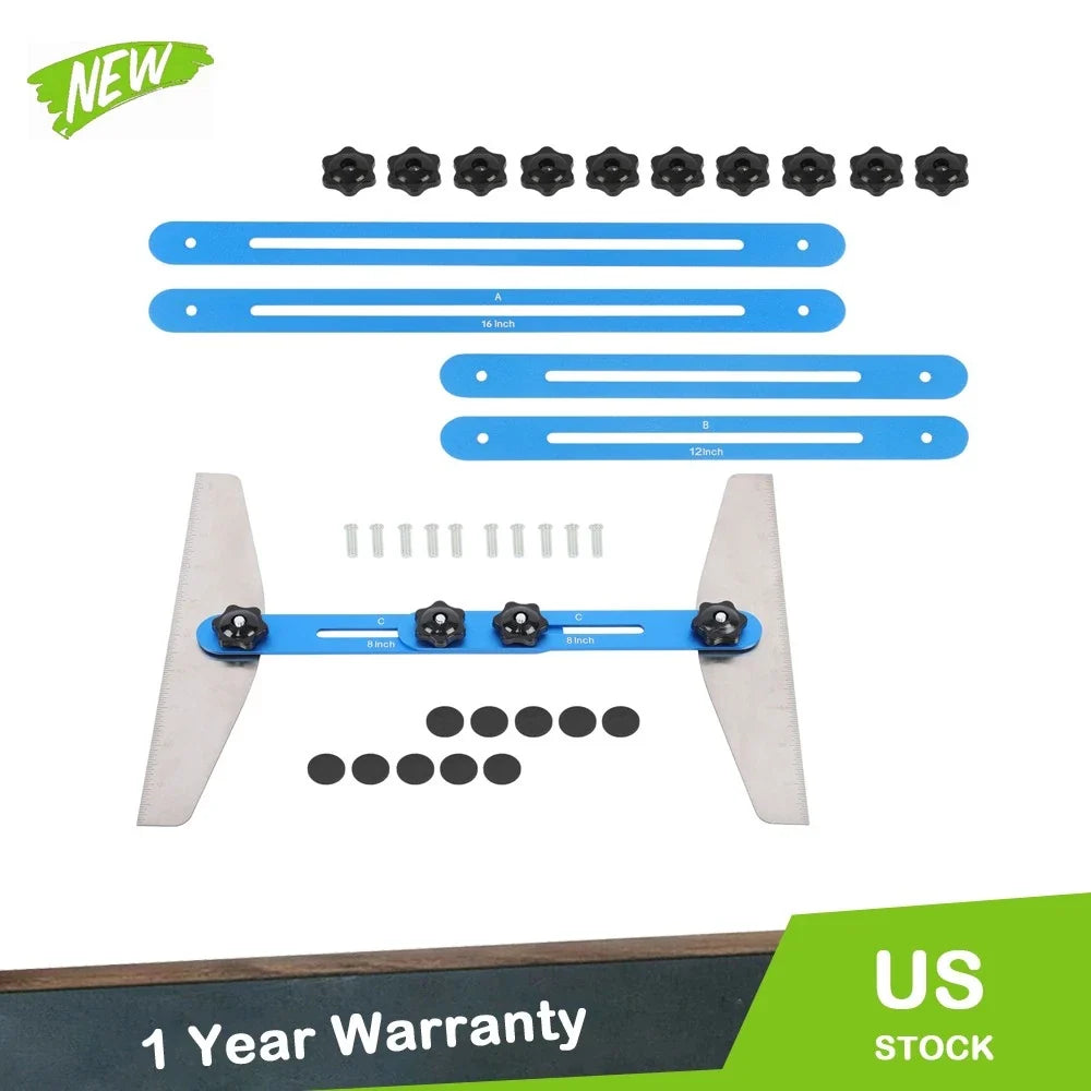 Template Tool for Stair Tread Gauge and Shelf Jig (8-60 Inch)