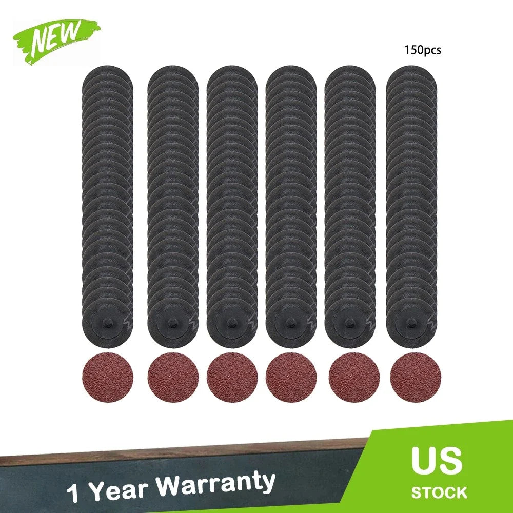 Set of 150 Sanding Discs for Die Grinder (2" 36 Grit)