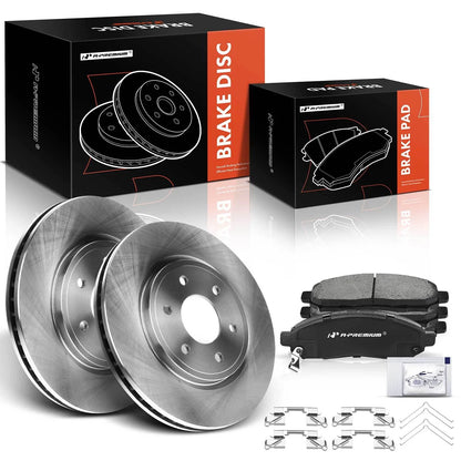 Front Disc Brake Rotors & Ceramic Pads for Nissan Frontier (2005–2019)