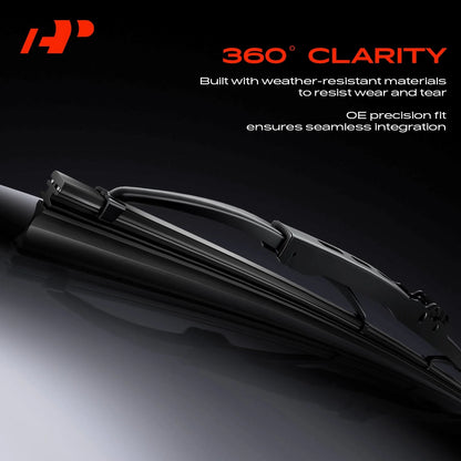 3-Piece Windshield Wiper Blades for Mazda CX-30 and Nissan Leaf