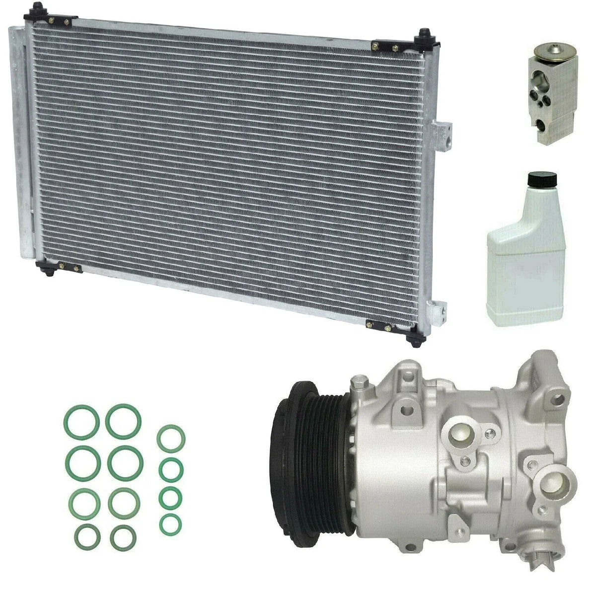 AC Compressor Kit with Condenser for Toyota Hilux (2012–2018)
