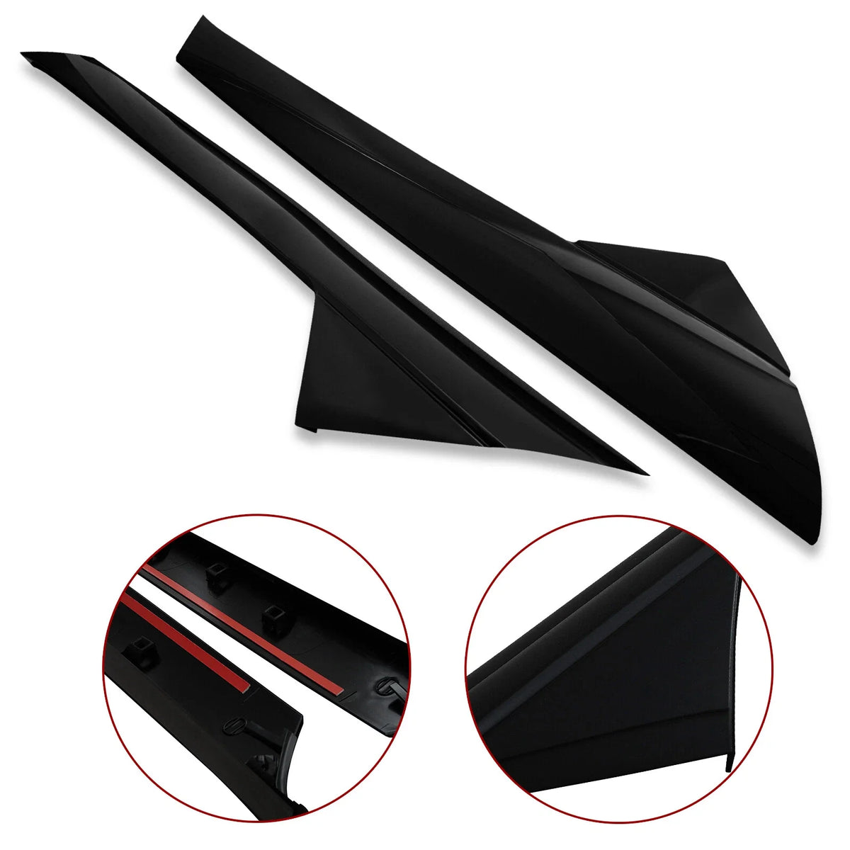 Pair Windshield Trim Pillar Molding for Ford Explorer (2011–2019)