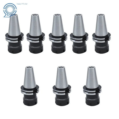 8-Piece Set of CAT40-ER32 Collet Chucks, 2.76" G2.5 25000RPM